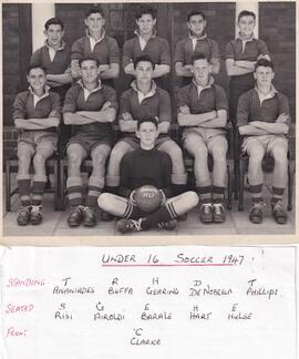 1947 Inanda College Under 16 Soccer
