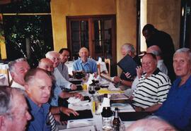 2006 MOBS with Brother Anthony Lunch at "La Rustica" Head of table Noman Schwab, Sigfri...