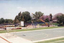 1993 Roof construction for the swimming pool