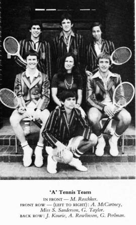 1976 A Tennis Team