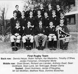 1996 Rugby First XV