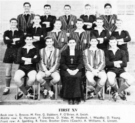 1962 Rugby First XV