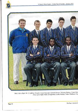 St David's Marist Inanda Australian Cricket Tour - 2004