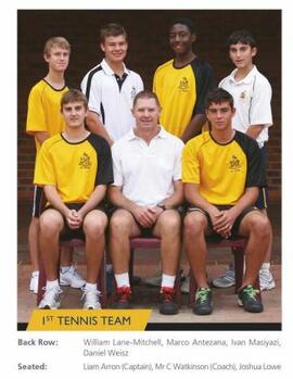 2012 1st Tennis Team