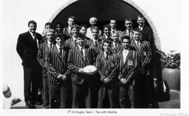 2002 First XV Rugby Team with Madiba