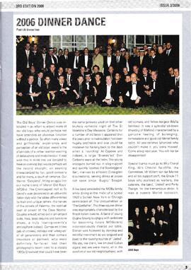 2006 The Official Newsletter of the St David's Old Boys Association. 3rd edition 2006. Issue3/2006