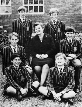 1972 Prep School Monitors with Mrs Kempster