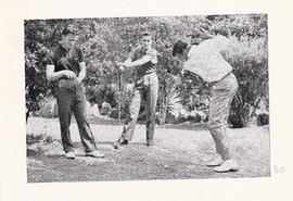 1963 Golf - Denis Tomaselli, John McDonnell and Peter Jackson "playing a round"