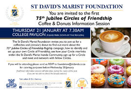 2016 St David's Marist Foundation-75th Jubilee Circles of Friendship Coffee and Donuts Informatio...