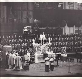 1955 Beatification of Marcellin Champagnat. His Excellency Archbishop C J Damiano addressing the ...