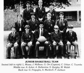 1984 Junior Basketball Team