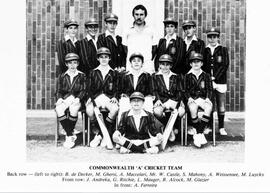 1981 Commonwealth A Cricket Team