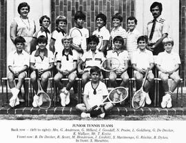 1979 Junior Tennis Team