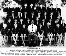 1984 Junior A Swimming Team