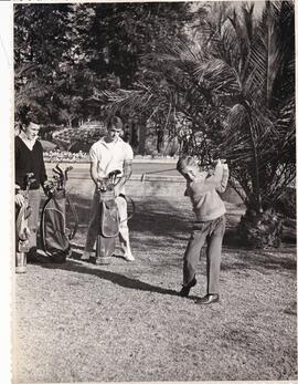 1964 Golf, Clive Schoombie tees off