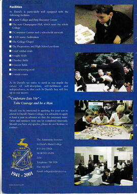 2001 St David's Marist College Inanda Jubilee Year 1941-2001