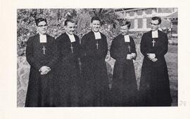 1963 Five young Brothers who made their final Profession at Observatory in July.