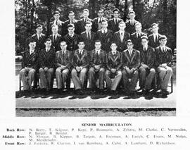 1951 Senior Matriculation