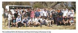 2013 Combined Grade 12  Life Sciences and Visual Arts Camp at Parnassus in July