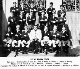 1985 First Rugby XV