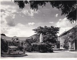 1950 Entrance to the school and administration block. Circa 1950.