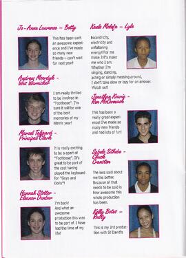 2005 Footloose The Musical. 30 March - 2 April 2005. St David's Marist Inanda in collaboration wi...