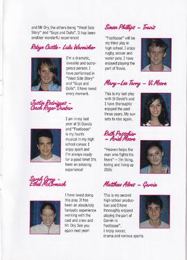 2005 Footloose The Musical. 30 March - 2 April 2005. St David's Marist Inanda in collaboration wi...