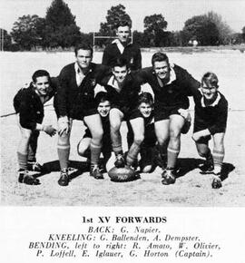 1960 Rugby First XV - Forwards