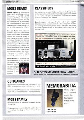 2006 The Official Newsletter of the St David's Old Boys Association. 2nd edition 2006. Issue2/2006