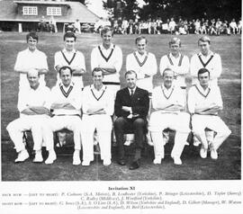 1970 Cricket Invitation XI at the opening of the McGregor Oval.