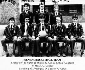 1984 Senior Basketball Team