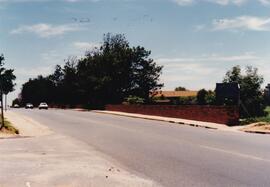 1983 Fence construction on Rivonia Road