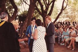 1984 Prize giving with Headmaster G.L.Frelick and Trudy Elliott.