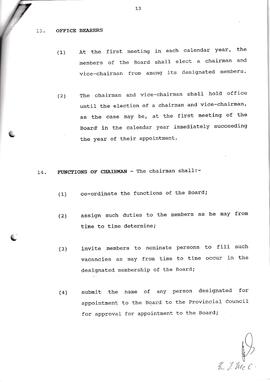 1991 Constitution of the Board of Governors of St David's Marist College, Inanda