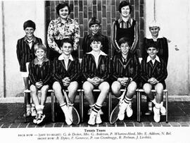 1977 Junior School Tennis Team