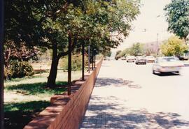 1983 Fence construction on Rivonia Road