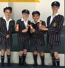 2017 General Knowledge Quiz Team at Christchurch Prep School