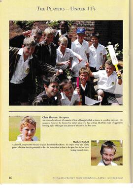 2008 St David's Cricket Tour to Kwa-Zulu-Natal - October 2008