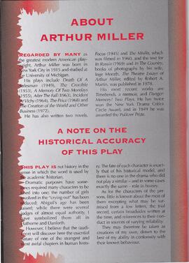 2006 Arthur Miller's "The Crucible" directed by Gareth Dry.  Presented by St David's Ma...