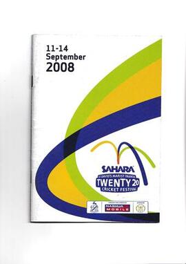 St David's Marist Inanda Twenty 20 Cricket Festival. 11 - 14 September 2008