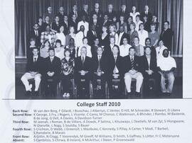 2010 College Staff