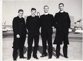 1964 Four Young Brothers return from Australia.  T Benson third from left is Old Boy at the College
