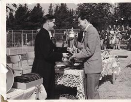 1953 A Radziwill (Matric) receiving a prize at the annual prizgiving.