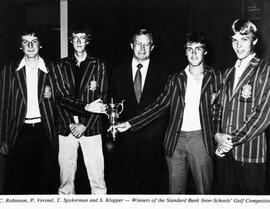 1981 Winners of the Standard Bank Inter-Schools Golf Competition