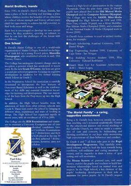 2001 St David's Marist College Inanda Jubilee Year 1941-2001
