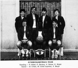 1981 Junior School Basketball Team