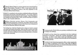 1996 (circa) St David's Marist College Inanda Prospectus
