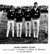 1982  Horse Riding Team
